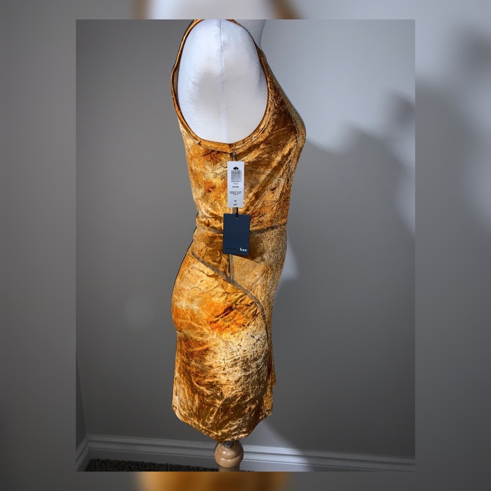 Aritzia Wilfred Free Keera Orange Tie Dye Dress - Picture 4 of 7